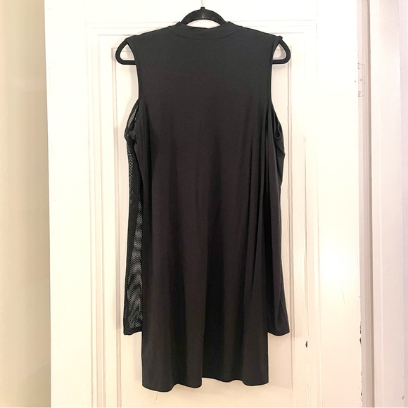 Killstar Zazzel Long Sleeve Safety Pin Black Mesh Mini Dress, Size XXL, NWT - Picture 7 of 12